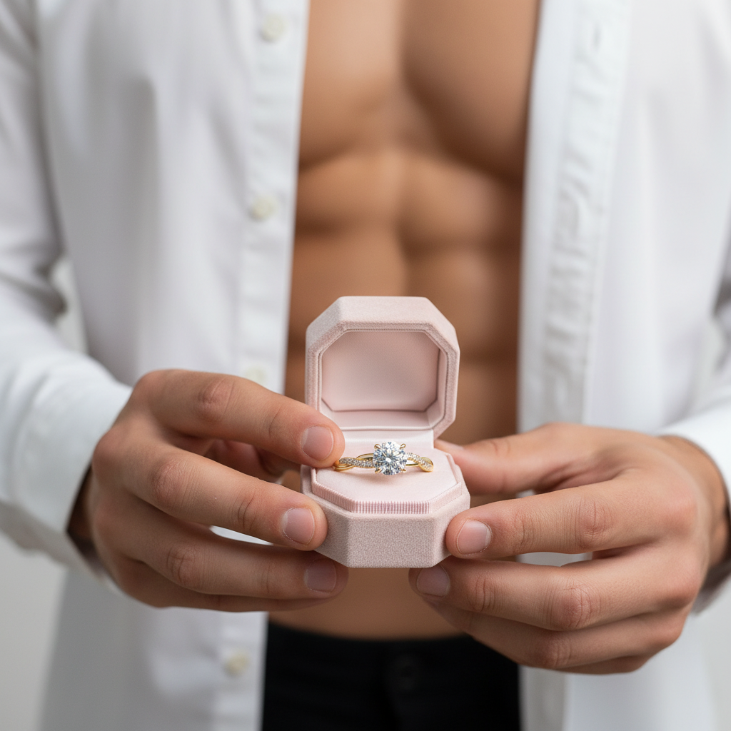 1.25 Carat Round Cut Twist Yellow Gold Promise Ring-Black Diamonds New York