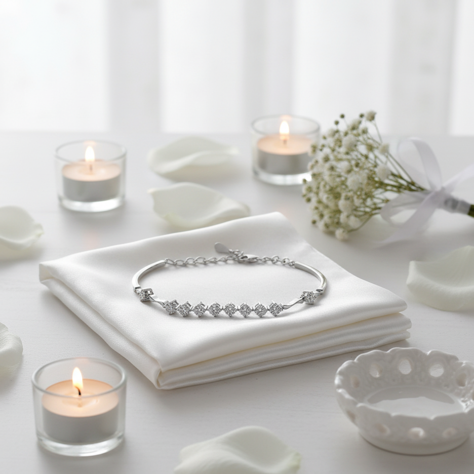 1.35 Ct Nine Diamond Inlaid Bracelet-Black Diamonds New York