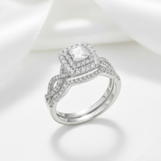 1.3 Ct Princess Cut Diamond Engagement Ring-Black Diamonds New York