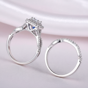 1.3 Ct Princess Cut Diamond Engagement Ring-Black Diamonds New York