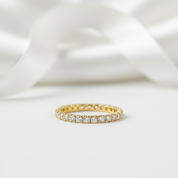 1.3mm Diamond Eternity Wedding Band-Black Diamonds New York