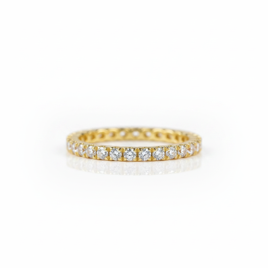 1.3mm Diamond Option Eternity Wedding Band-Black Diamonds New York