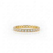 1.3mm Diamond Option Eternity Wedding Band-Black Diamonds New York