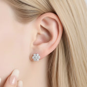 1.4 Ctw Round Cut Diamond Option Stud Earrings-Black Diamonds New York
