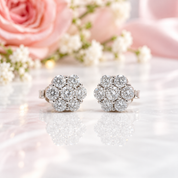 1.4 Ctw Round Cut Diamond Option Stud Earrings-Black Diamonds New York