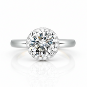 1.5 Carat Diamond Option Halo Ring-Black Diamonds New York