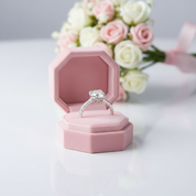 1.5 Ct Round Cut Diamond Option Engagement Ring-Black Diamonds New York