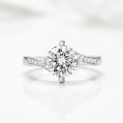 1.5ct Diamond Option Heart Shape Prong Ring-Black Diamonds New York