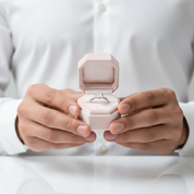 1.5ct Round Diamond Option Solitaire Ring-Black Diamonds New York