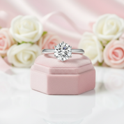 1.5ct Round Diamond Option Solitaire Ring-Black Diamonds New York