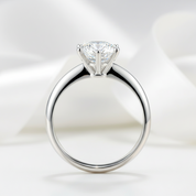 1.5ct Round Diamond Solitaire Ring-Black Diamonds New York