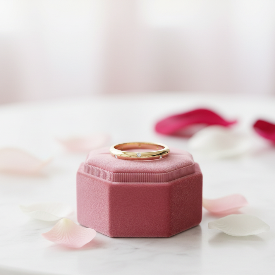 1.6mm Diamond Stackable Wedding Band-Black Diamonds New York