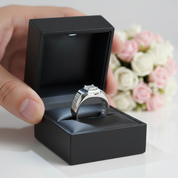 1.0 Ct 6.5mm Diamond Option Cluster Men's Rings-Black Diamonds New York