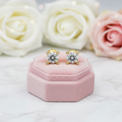 1.0 Ct 6mm Round Diamond Stud Earrings-Black Diamonds New York