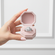 1.0 ct Cushion Cut Diamond Option Halo Ring Set-Black Diamonds New York