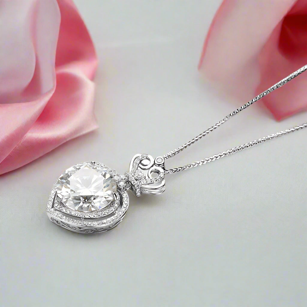 10 Ct Diamond Clavicle Crown Necklace-Black Diamonds New York