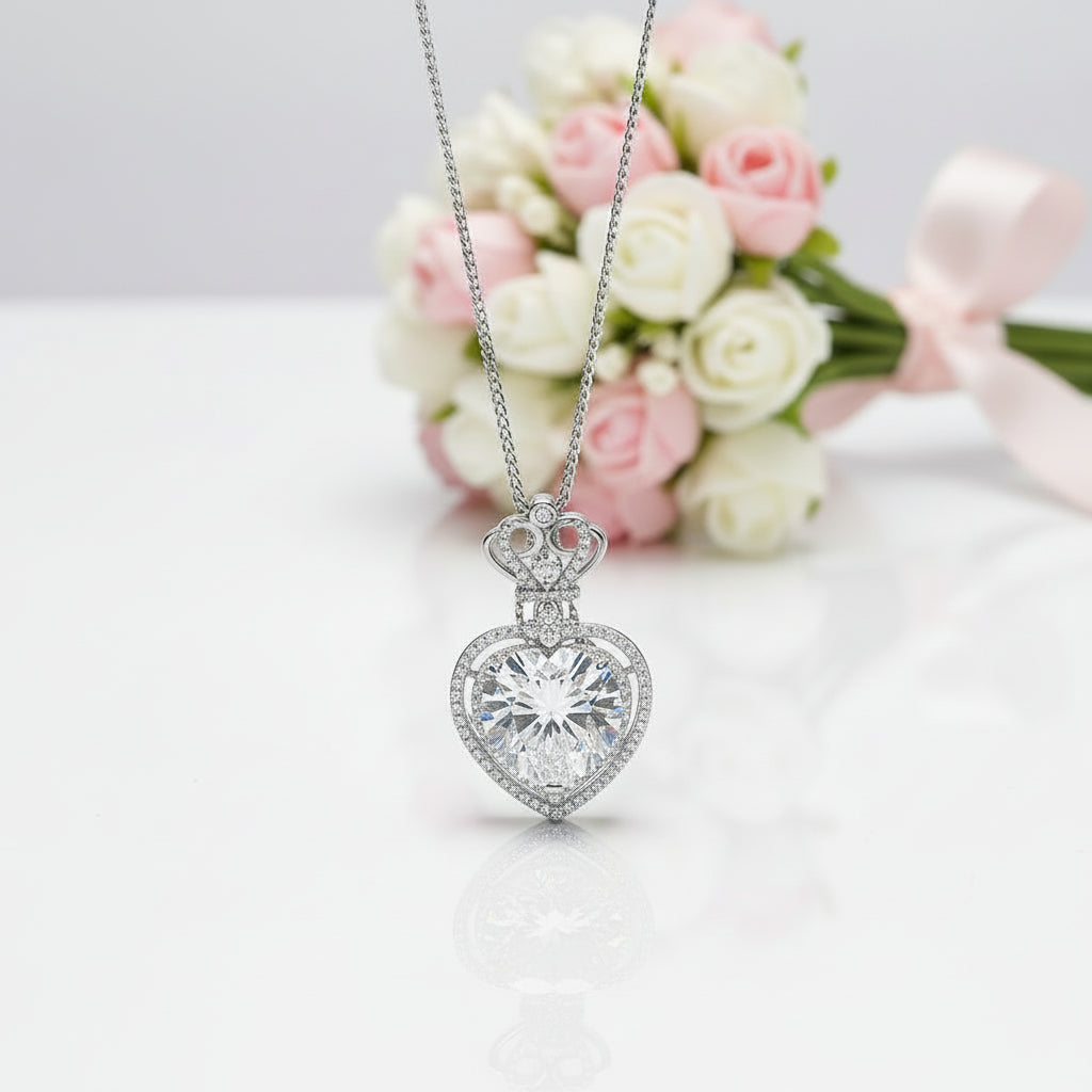 10 Ct Diamond Clavicle Crown Necklace – Black Diamonds New York