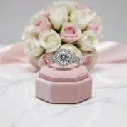 1.0 Ct Diamond Option Snowflake Engagement Ring-Black Diamonds New York