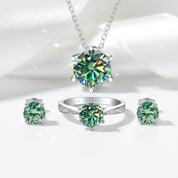 1.0 Ct Round Cut Diamond Jewelry Set-Black Diamonds New York