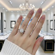 1.0 Ct Round Cut Diamond Split Shank Engagement Ring-Black Diamonds New York