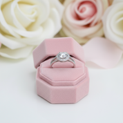 1.0 Ct Round Cut Diamond Split Shank Engagement Ring-Black Diamonds New York