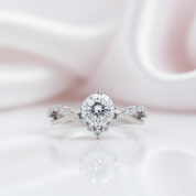 1.0 Ct Round Diamond Engagement Ring-Black Diamonds New York