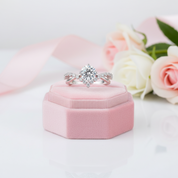 1.0 Ct Round Diamond Engagement Ring-Black Diamonds New York