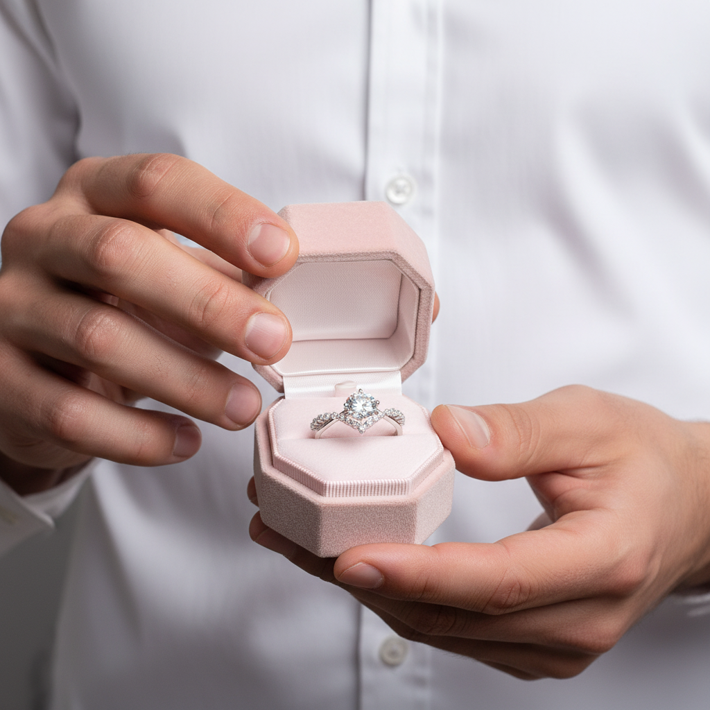 1.0 Ct Round Diamond Engagement Ring-Black Diamonds New York