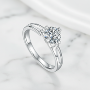 1.0 ct Round Diamond Option Engagement Ring-Black Diamonds New York
