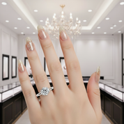 1.0 ct Round Diamond Engagement Ring-Black Diamonds New York