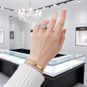 10.0 Ct Round Cut Diamond Engagement Ring-Black Diamonds New York