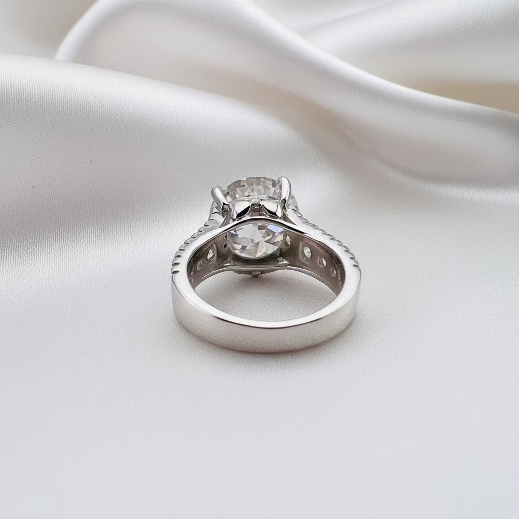 10.0 Ct Round Cut Diamond Engagement Ring-Black Diamonds New York