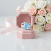 10*12mm Oval Gemstones Handmade Ring-Black Diamonds New York