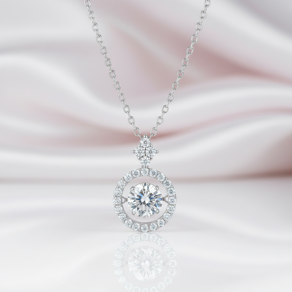 1.0 Ct Round Diamond Option Necklace-Black Diamonds New York