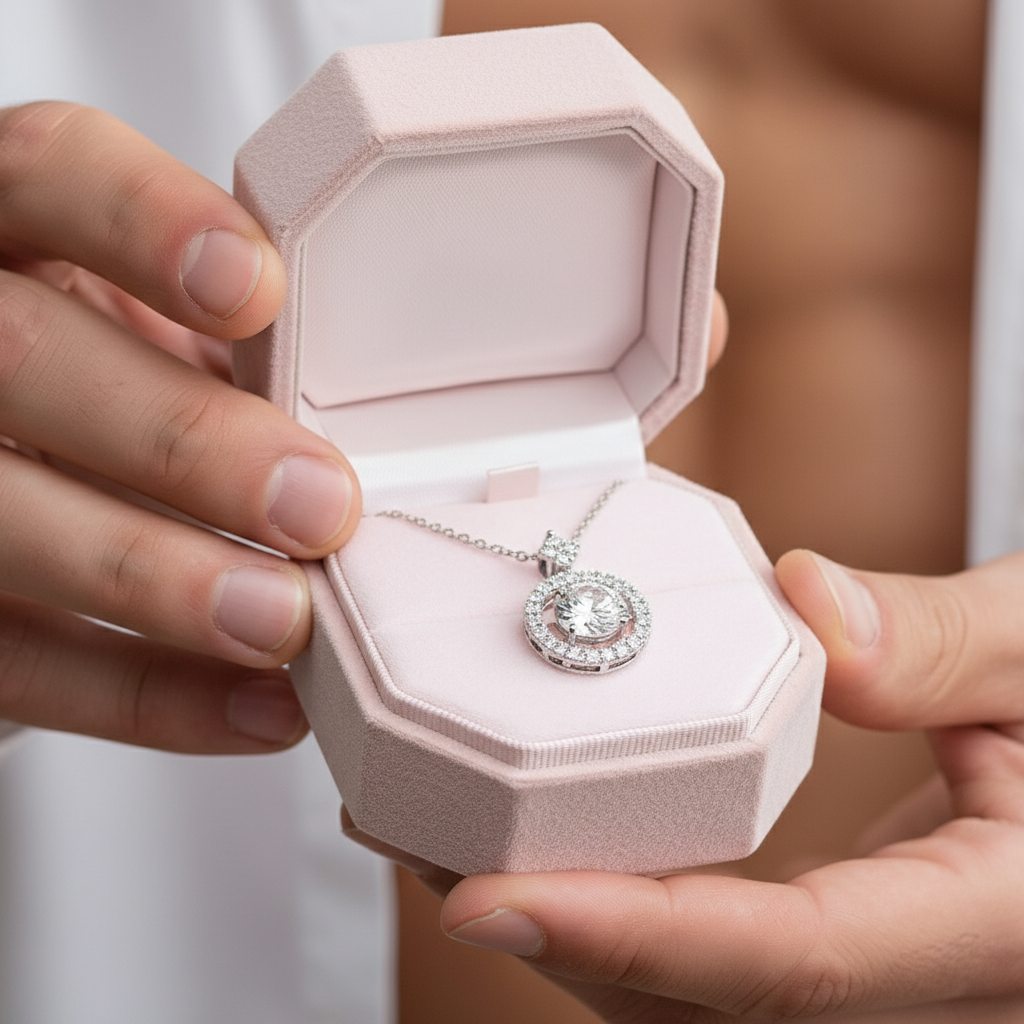 1.0 Ct Round Diamond Necklace-Black Diamonds New York