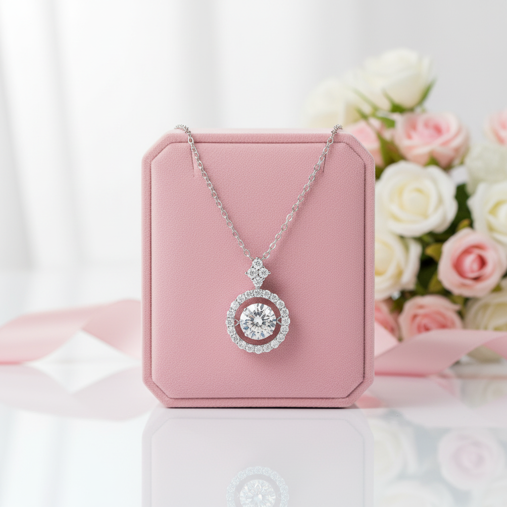 1.0 Ct Round Diamond Necklace-Black Diamonds New York