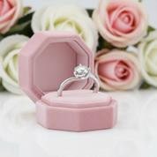 1.0Ct 0.5Ct Round Solitaire Diamond Engagement Ring-Black Diamonds New York