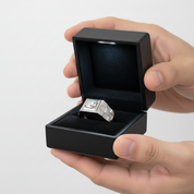 1.0Ct 6.5mm D Color Diamond Option Men's Ring-Black Diamonds New York