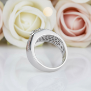 1.0Ct 6.5mm D Color Diamond Men's Ring-Black Diamonds New York