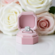 1.0Ct 6.5mm Diamond Engagement Ring-Black Diamonds New York