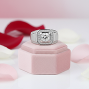 1.0Ct 6.5mm Diamond Men's Wedding Ring-Black Diamonds New York