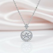 1.0 Ct Round Diamond Option Necklace with Twinkle Setting-Black Diamonds New York