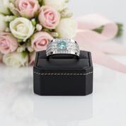 1.0ct 6.5mm Round Brilliant Diamond Option Men's Ring-Black Diamonds New York