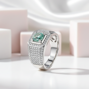 1.0ct Brilliant Round Men's Diamond Ring-Black Diamonds New York