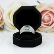 1.0ct Brilliant Round Men's Diamond Ring-Black Diamonds New York