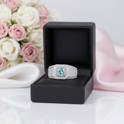 1.0ct Brilliant Round Men's Diamond Option Ring-Black Diamonds New York