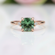 1.0ct Cushion Cut D Color Diamond Engagement Ring-Black Diamonds New York