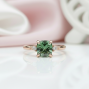 1.0ct Cushion Cut D Color Diamond Engagement Ring-Black Diamonds New York