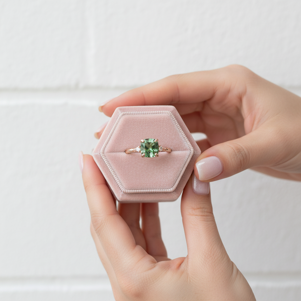 1.0ct Cushion Cut D Color Diamond Engagement Ring-Black Diamonds New York