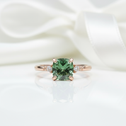 1.0ct Cushion Cut D Color Diamond Engagement Ring-Black Diamonds New York